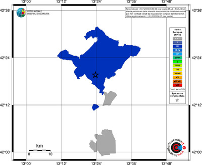 Mappa EMS - territori comuni