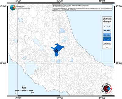 Mappa territorio comunale con almeno 3 questionari