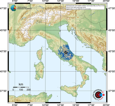 Area di invio delle email agli iscritti