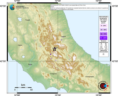 Mappa comuni con almeno 3 questionari