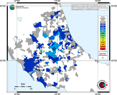 Mappa EMS - territori comuni