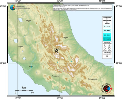 Mappa comuni con almeno 3 questionari