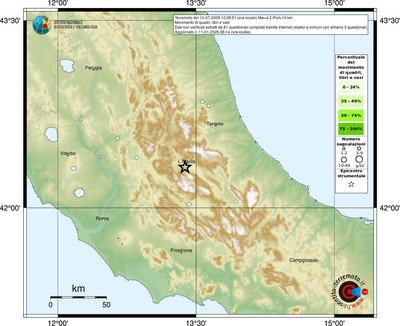 Mappa comuni con almeno 3 questionari