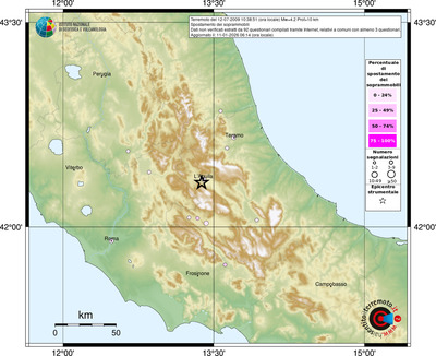 Mappa comuni con almeno 3 questionari