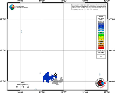 Mappa EMS - territori comuni