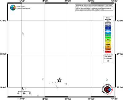Mappa MCS - territori località