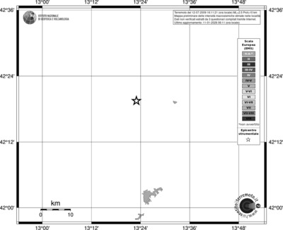 Mappa EMS - territori località