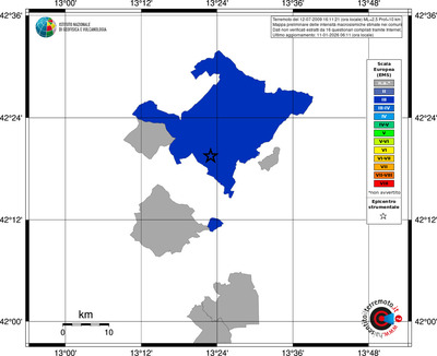 Mappa EMS - territori comuni