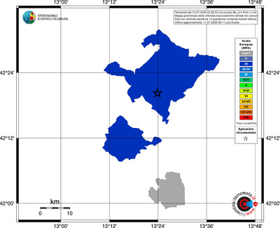 Mappa EMS - territori comuni