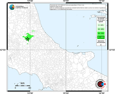 Mappa territorio comunale con almeno 3 questionari