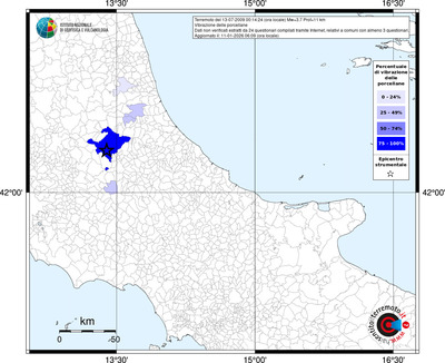 Mappa territorio comunale con almeno 3 questionari