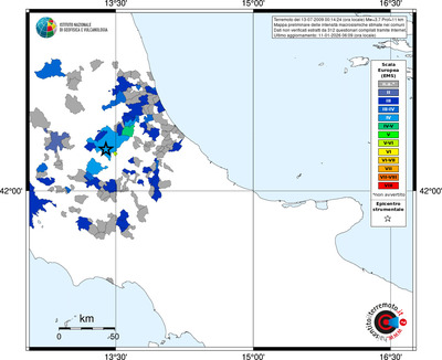 Mappa EMS - territori comuni