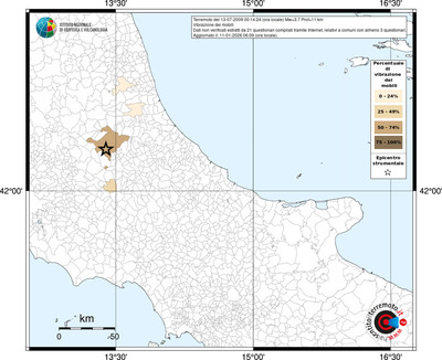 Mappa territorio comunale con almeno 3 questionari