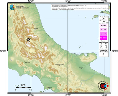 Mappa comuni con almeno 3 questionari