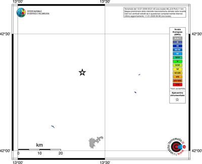 Mappa EMS - territori località