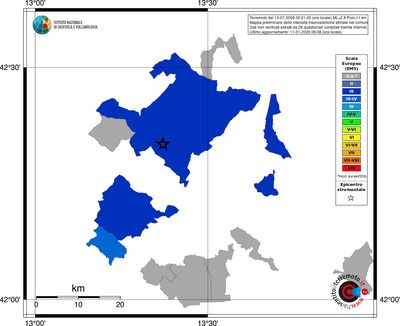 Mappa EMS - territori comuni