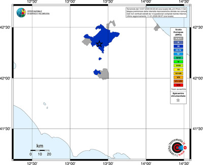 Mappa EMS - territori comuni
