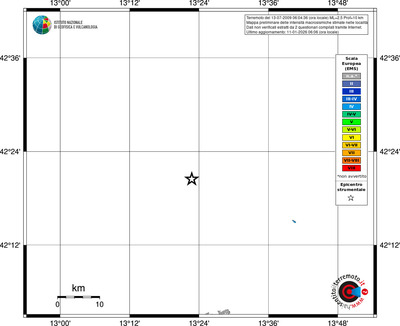 Mappa EMS - territori località