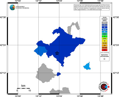 Mappa EMS - territori comuni