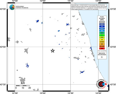 Mappa EMS - territori località