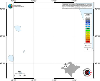 Mappa EMS - territori comuni