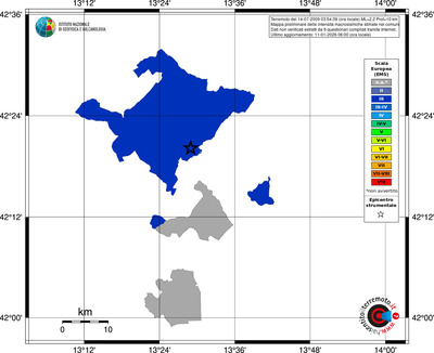 Mappa EMS - territori comuni