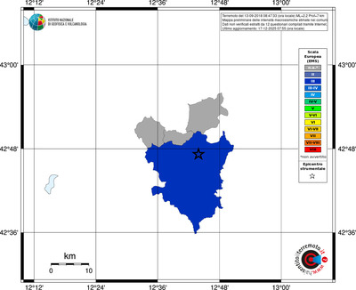 Mappa EMS - territori comuni