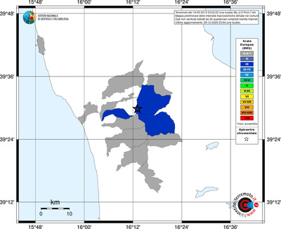 Mappa EMS - territori comuni