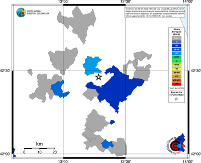 Mappa EMS - territori comuni