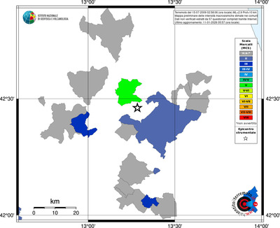 Mappa MCS - territori comuni