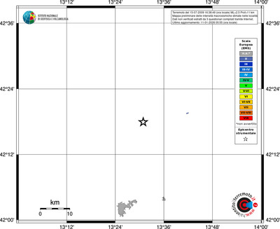Mappa EMS - territori località