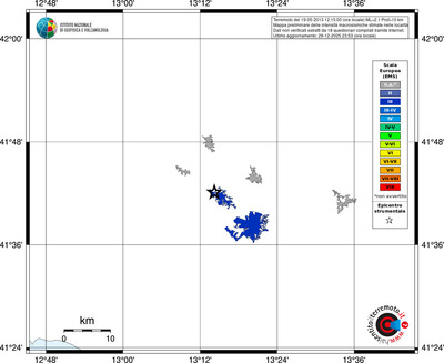 Mappa EMS - territori località