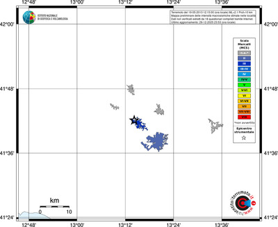 Mappa MCS - territori località