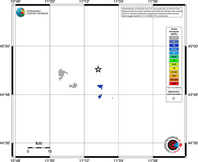 Mappa EMS - territori località