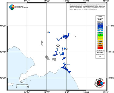 Mappa EMS - territori località