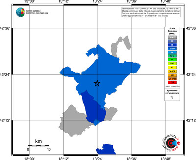 Mappa EMS - territori comuni