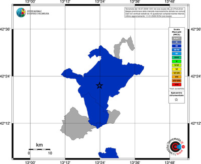 Mappa MCS - territori comuni