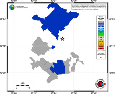 Mappa EMS - territori comuni