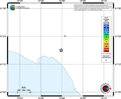 Mappa EMS - territori località