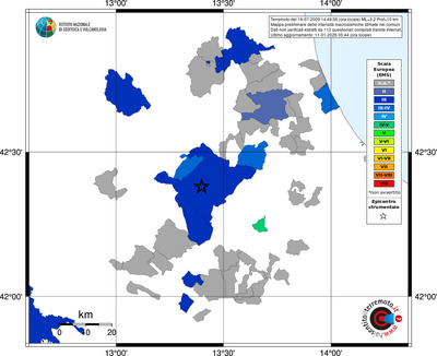 Mappa EMS - territori comuni