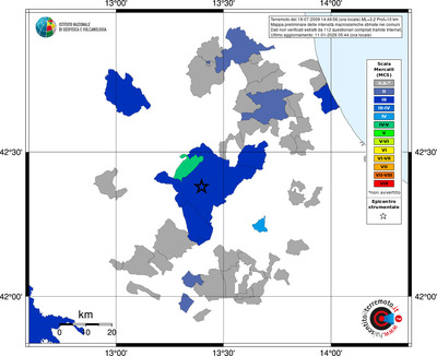 Mappa MCS - territori comuni