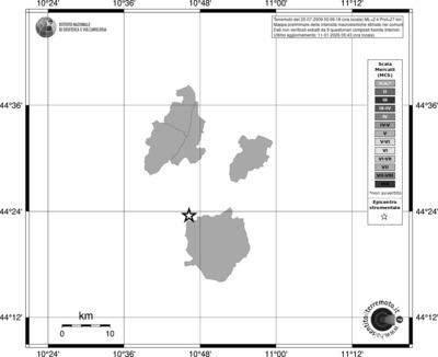 Mappa MCS - territori comuni
