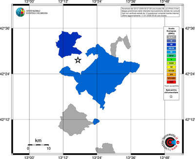 Mappa EMS - territori comuni