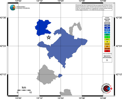 Mappa MCS - territori comuni