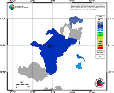 Mappa MCS - territori comuni
