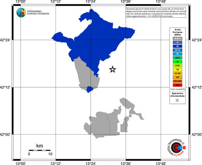 Mappa EMS - territori comuni