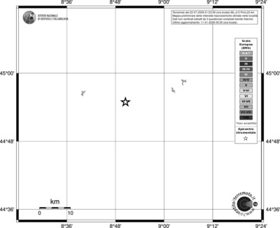 Mappa EMS - territori località