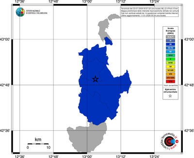 Mappa EMS - territori comuni