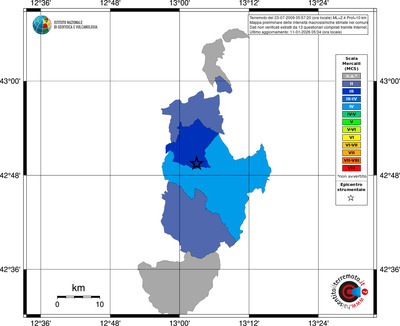 Mappa MCS - territori comuni