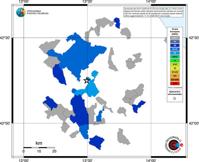 Mappa EMS - territori comuni